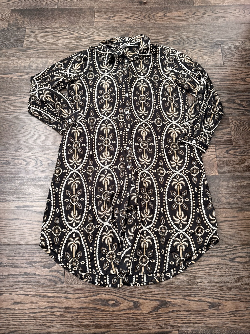 Women’s long dress shirt